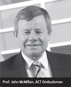 Prof. John McMillan, ACT Ombudsman